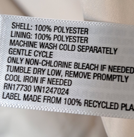 Vintage Furry Cream Zip Up Faux Fur Jacket     Size XL - Picture 8 of 8